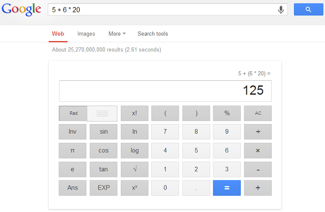 google search calculator 5 awesome Google search features you dont know about